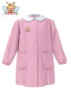 GREMBIULE SIGGI ® QUADRETTATO ASILO FEMMINUCCIA BAMBINA...