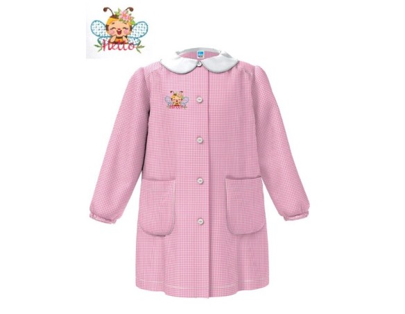 GREMBIULE SIGGI ® QUADRETTATO ASILO FEMMINUCCIA BAMBINA ROSA 4174 - APE 2,3,4,5,6,7,8 anni