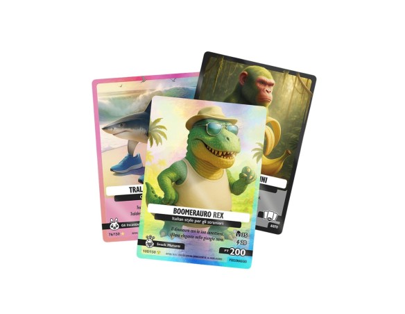 Carte Italian Brainrot Skifidol Trading Card Game 7 card di cui 1 special holo - Universo Psichedilico