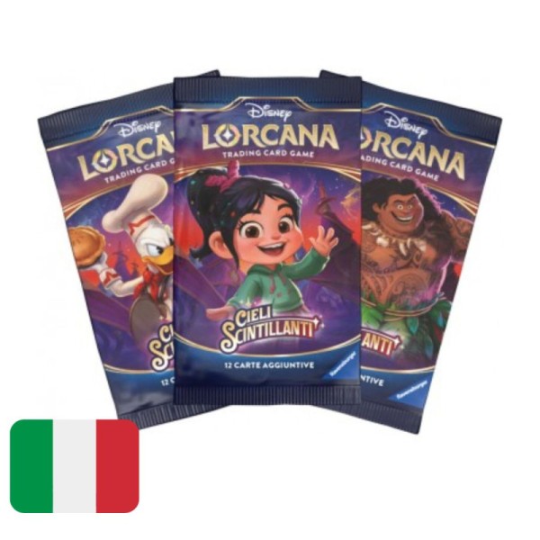 Carte Disney Lorcana Cieli Scintillanti Busta...