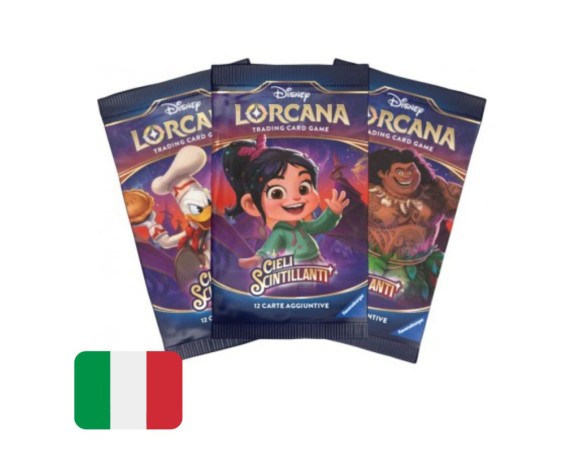 Carte Disney Lorcana Cieli Scintillanti Busta da 12 Carte (ITA)