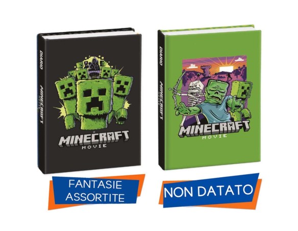 Minecraft | DIARIO SCOLASTICO STANDARD 13,5X18,5 12 MESI MINECRAFT MOVIE