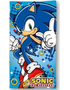 Sonic | TELO MARE SONIC BIMBO BAMBINO 70x140 CELESTE BLU...