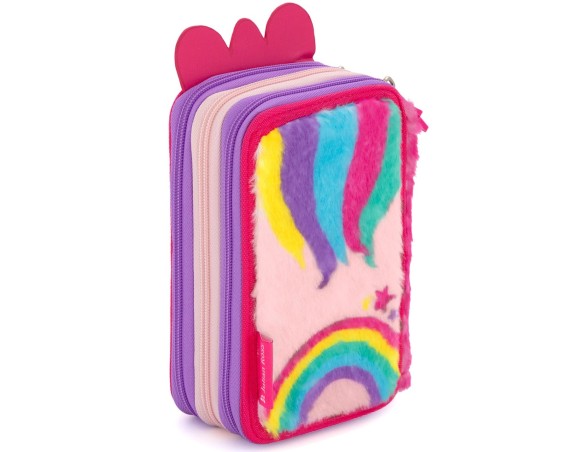 Julian Ross Pandacorno - Astuccio 3 Scomparti, 45 pezzi, 2 Penne Gel Cancellabili, Pastelli 4.0. Pennarelli Giotto