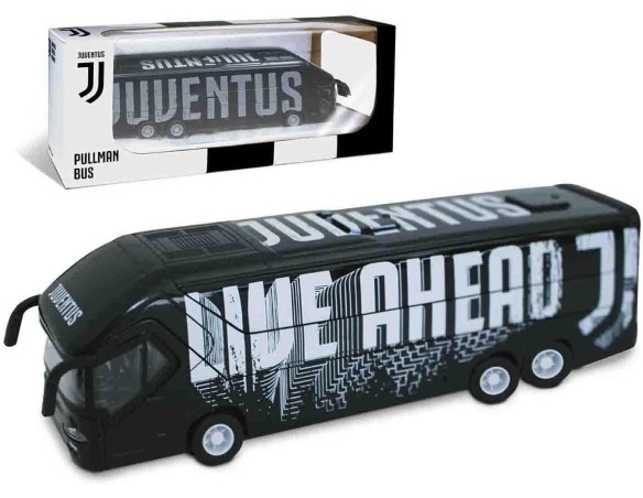Juventus | Mondo Motors - Pullman Juventus F.C. modellino giocattolo - Bus con retrocarica frizione pull back - Colore Bianco N