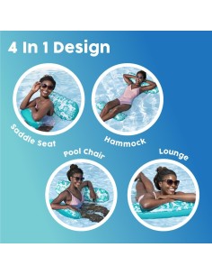 Amaca Bestway 4-in-1 Water Hammock, Luxury Inflatable... 2
