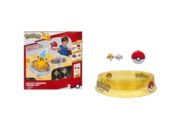 Pokemon Arena Di Combattimento Con Trottola E Due Personaggi POKEMON