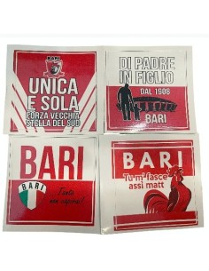Adesivo bari - sticker bari assortiti c.u. 8x8 cm