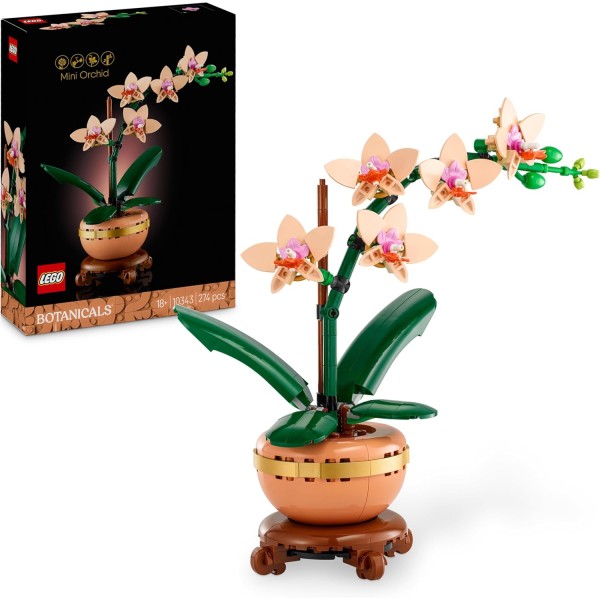 LEGO Botanicals Mini-Orchidea, Set di Fiori...