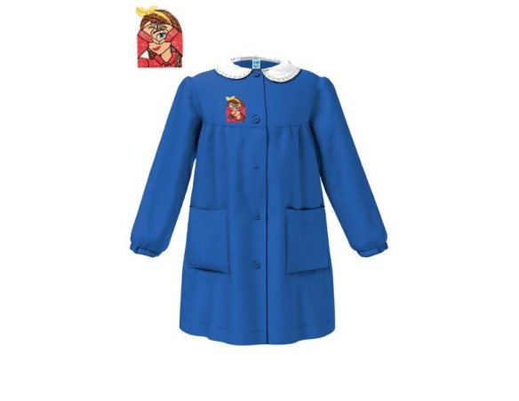 GREMBIULE SIGGI SCUOLA ELEMENTARE FEMMINUCCIA DALLA 6 ALLA 15 BLU bambina 4211