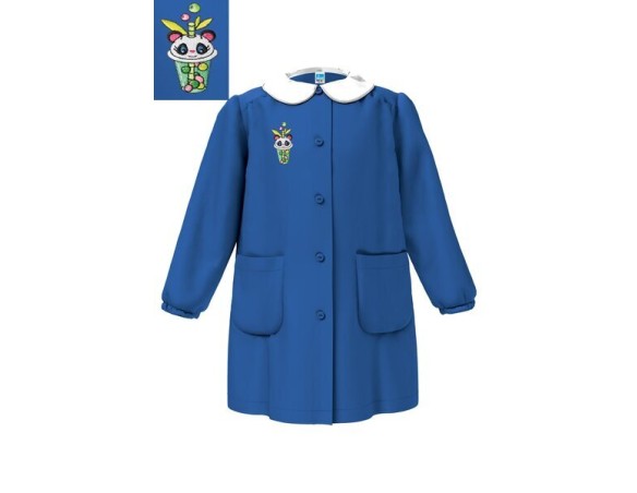 GREMBIULE SIGGI SCUOLA ELEMENTARE FEMMINUCCIA DALLA 6 ALLA 15 BLU PANDA 4212