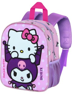 Hello Kitty e Kuromi - Zaino 3D 31cm per l'asilo o il...