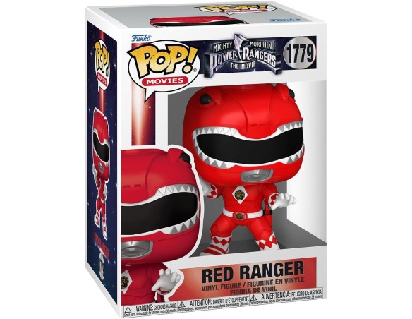 Funko Pop! Movies: Mighty Morphin Power Rangers Movie - Red Ranger - Figura in Vinile da Collezione - Idea Regalo - Merchandisi