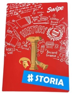 Maxi Quaderno Swipe Storia 30 fogli + 1 80 g 5 MM...