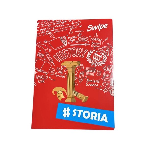 Maxi Quaderno Swipe Storia 30 fogli + 1 80 g 5...
