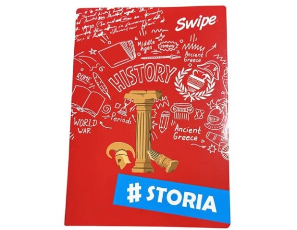 Maxi Quaderno Swipe Storia 30 fogli + 1 80 g 5 MM Quadrettino