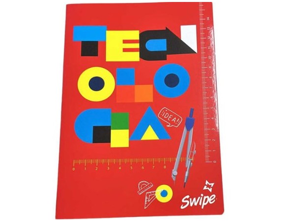 Maxi Quaderno Swipe Tecnologia 30 fogli + 1 80 g