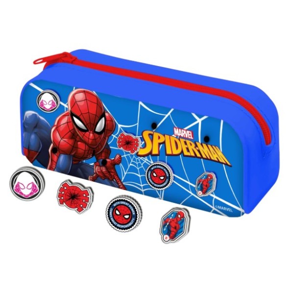 Spiderman | astuccio in silicone con 4 patch...