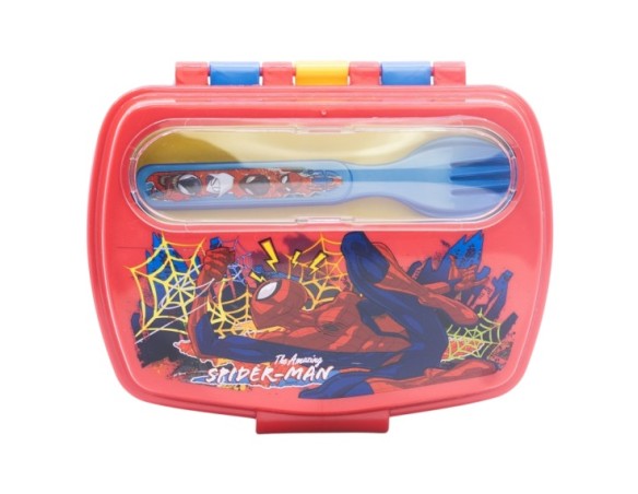 Spiderman | PORTAMERENDA PORTAPRANZO SPIDERMAN CON POSATE
