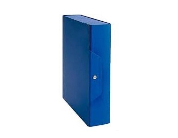 CARTELLINA PORTAPROGETTI DORSO 15 CM CON 3 BOTTONI BLU SCURO
