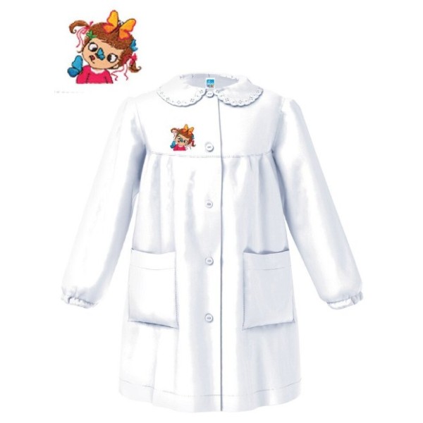 GREMBIULE SIGGI ® QUADRETTATO ASILO FEMMINUCCIA...