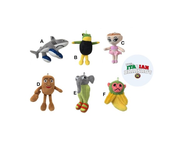 Italian Brainrot | PELUCHE BRAINROT CM 28 SOGGETTI ASSORTITI
