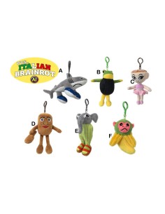 Italian Brainrot | PELUCHE BRAINROT CON PORTACHIAVI CM 10...