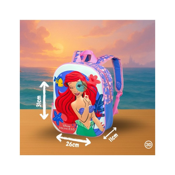 Disney Ariel La sirenetta - Zaino Zainetto 3D...