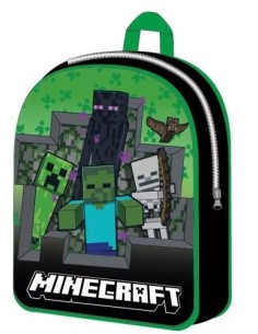 Minecraft - Zaino 30x26x10 cm per l'asilo o il tempo...