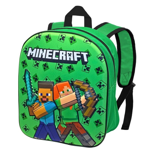 Minecraft - Zaino 3D 31cm per l'asilo o il...