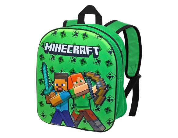 Minecraft - Zaino 3D 31cm per l'asilo o il tempo libero minecraft