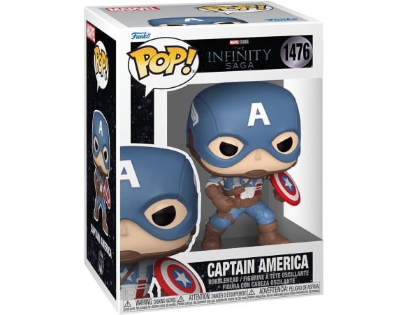 Funko POP! Marvel: MCU Archives – Cafa Ca - Captain America- Figura in Vinile da Collezione - Idea Regalo - Merchandising Uffic