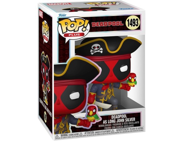 Funko Pop! Plus: Deadpool Literary Classics – Deadpool Long John Silver - Figura in Vinile da Collezione - Idea Regalo - Mercha