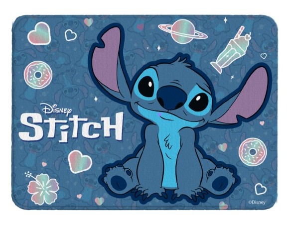 Disney Lilo & Stitch - Tovaglietta in tessuto per bambini, Ripiegabile, per la Scuola o il tempo libero, 40x30h Centimetri Stit