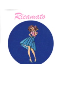 Grembiule con zip cerniera scuola elementare blu bambina...