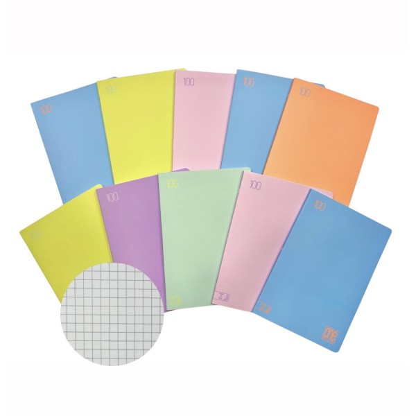 MAXO QUADERNO MAXI ONE COLOR PASTEL - 5 MM -...