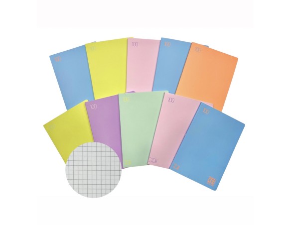 MAXO QUADERNO MAXI ONE COLOR PASTEL - 5 MM - 100 GR - 96 PAGINE blasetti