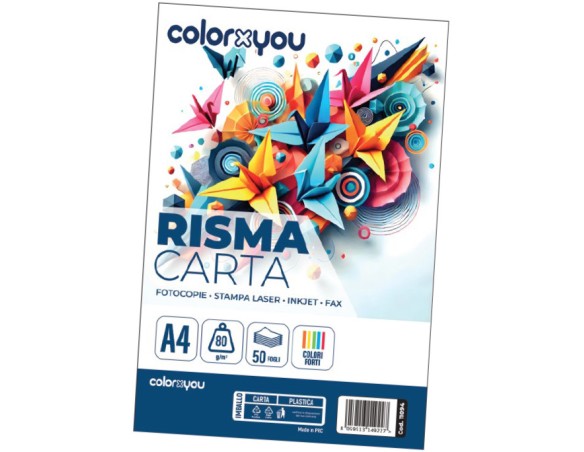 Risma ColorXyou Risma Carta Colori Forti A4 80gr 50fg Bts25