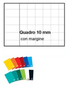 MAXI QUADERNO 10 MM CON MARGINE 80g