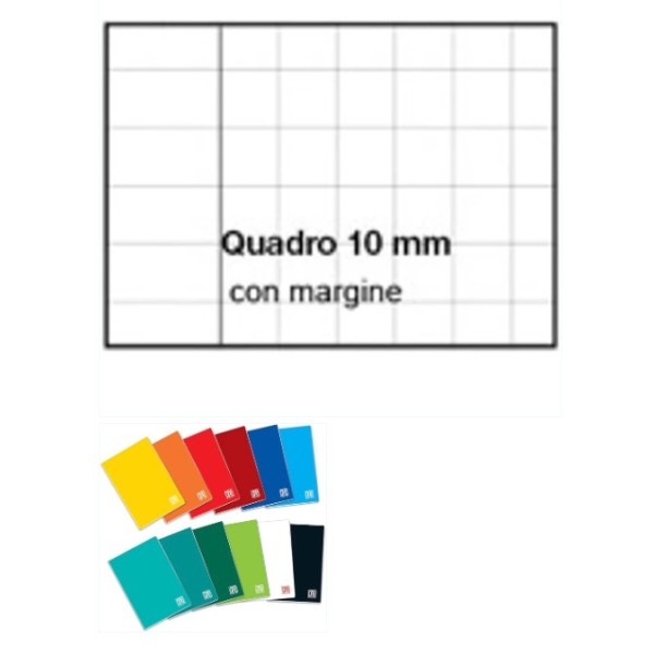 MAXI QUADERNO 10 MM CON MARGINE 80g