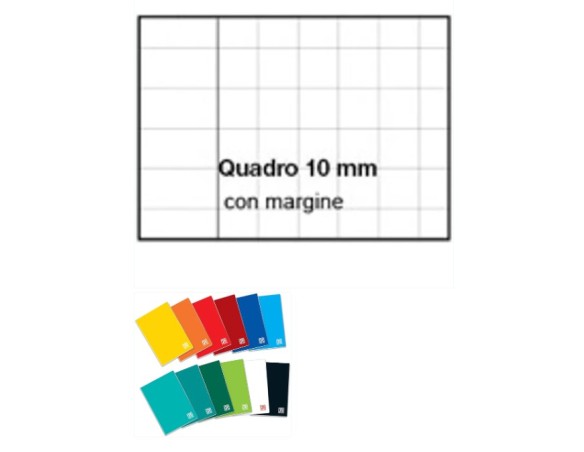 MAXI QUADERNO 10 MM CON MARGINE 80g