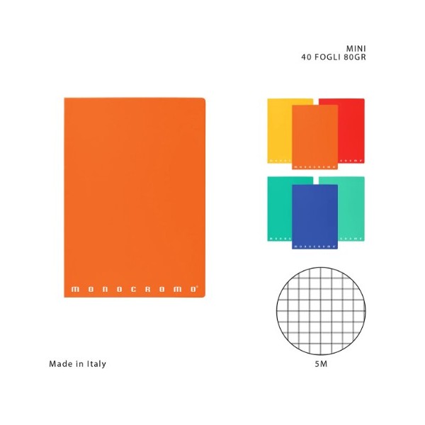 MINI QUADERNO A6 5mm 12X17CM