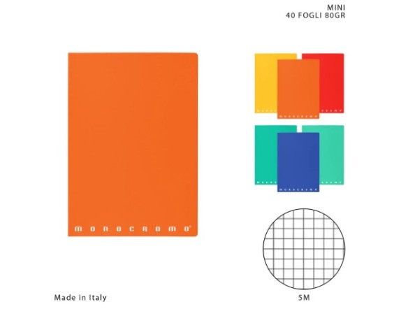MINI QUADERNO A6 5mm 12X17CM