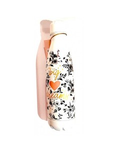 BORRACCIA in acciaio inox POSH + POP bottle TENUTA STAGNA...
