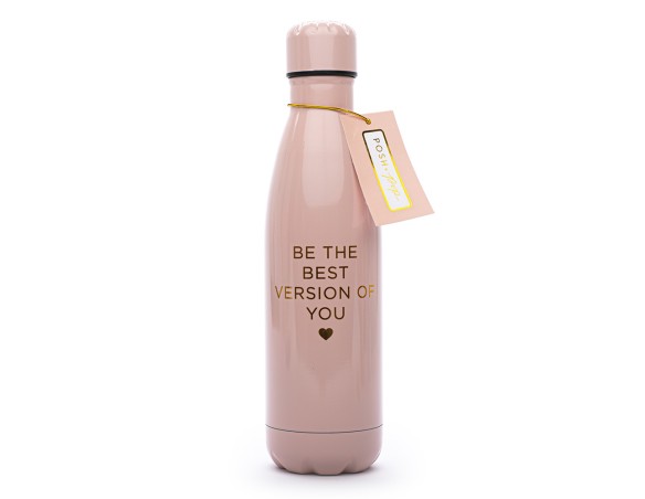 BORRACCIA in acciaio inox POSH + POP bottle TENUTA STAGNA caldo freddo BIG DREAMS