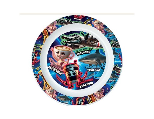 Italian Brainrot | Piatto Piano Plastica italian Brainrot 22cm