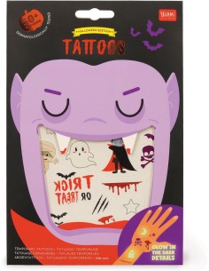 Legami - Tatuaggi Temporanei per Bambini, Tema Halloween,...