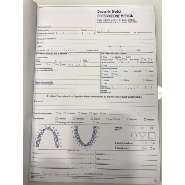 PRESCRIZIONE MEDICA DISP E 5853 A