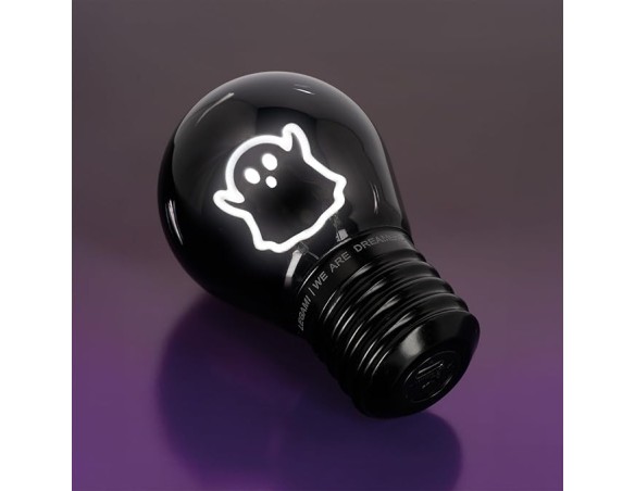 Legami - Lampada da Tavolo a forma di Lampadina, Bulb Fiction, Halloween 2025, Ricaricabile con Cavo USB, Senza Fili, Tema Fant