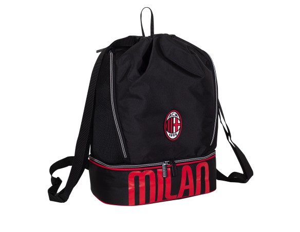 Milan | ZAINO PALESTRA FREETIME PACK SACCA UFFICIALE COULISSE MULTIUSO MILAN GLORIOUS HISTORY